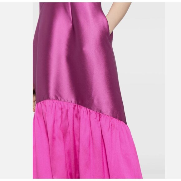 Sachin & Babi Rori Satin-Finish Ruffle Hem Gown - Picture 5 of 12